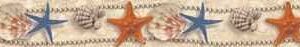 Бордюр Аликанте Морские звезды и ракушки 5x50