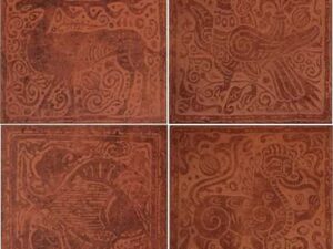 Плитка Родос коричневая декоративная 33x33